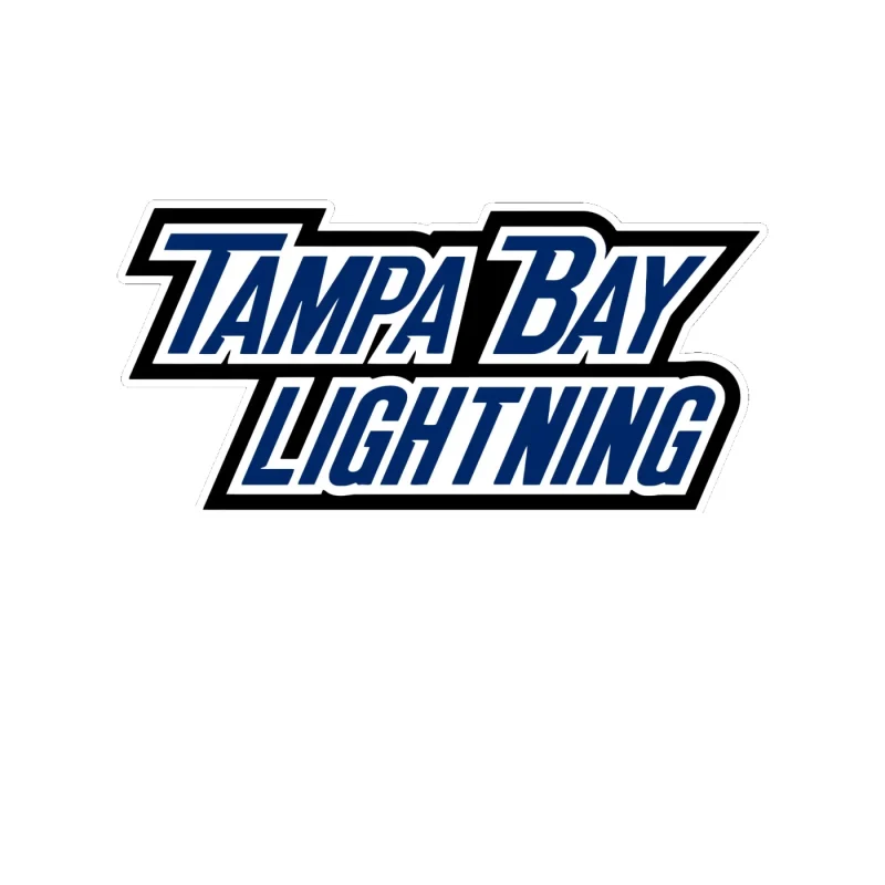 Tampa Bay Lightning - Name - Full Color Vinyl Sticker - Custom Size