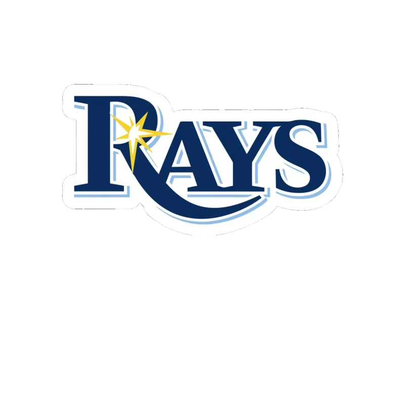 Tampa Bay Rays - Rays - Full Color Vinyl Sticker - Custom Size
