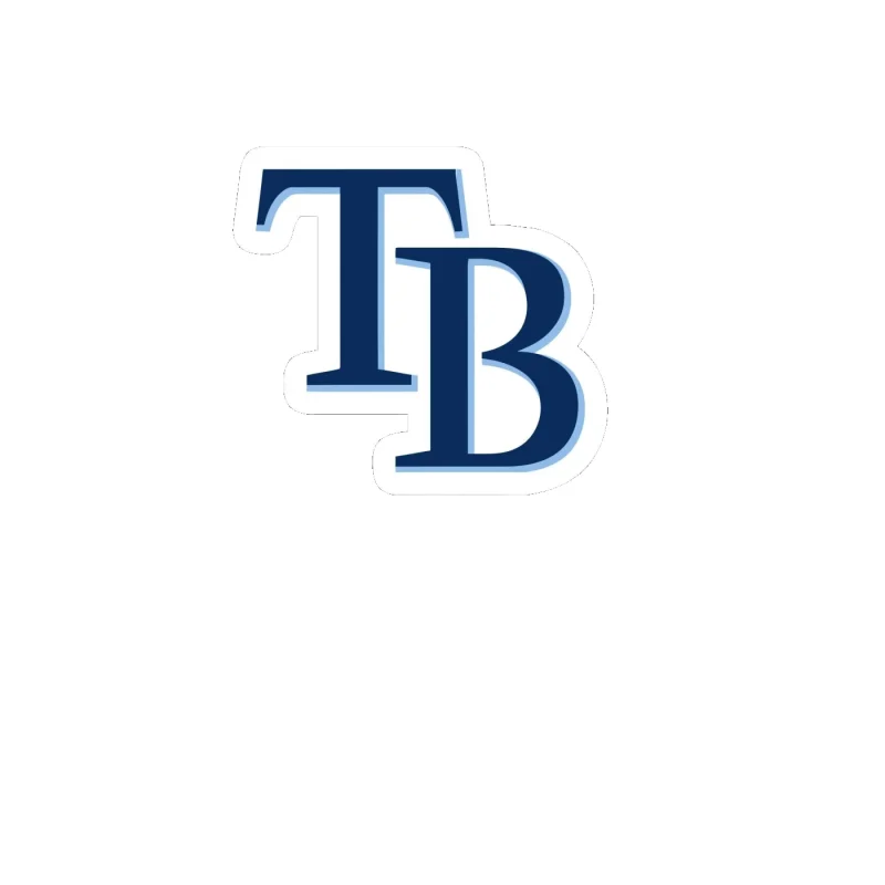 Tampa Bay Rays - TB - Full Color Vinyl Sticker - Custom Size