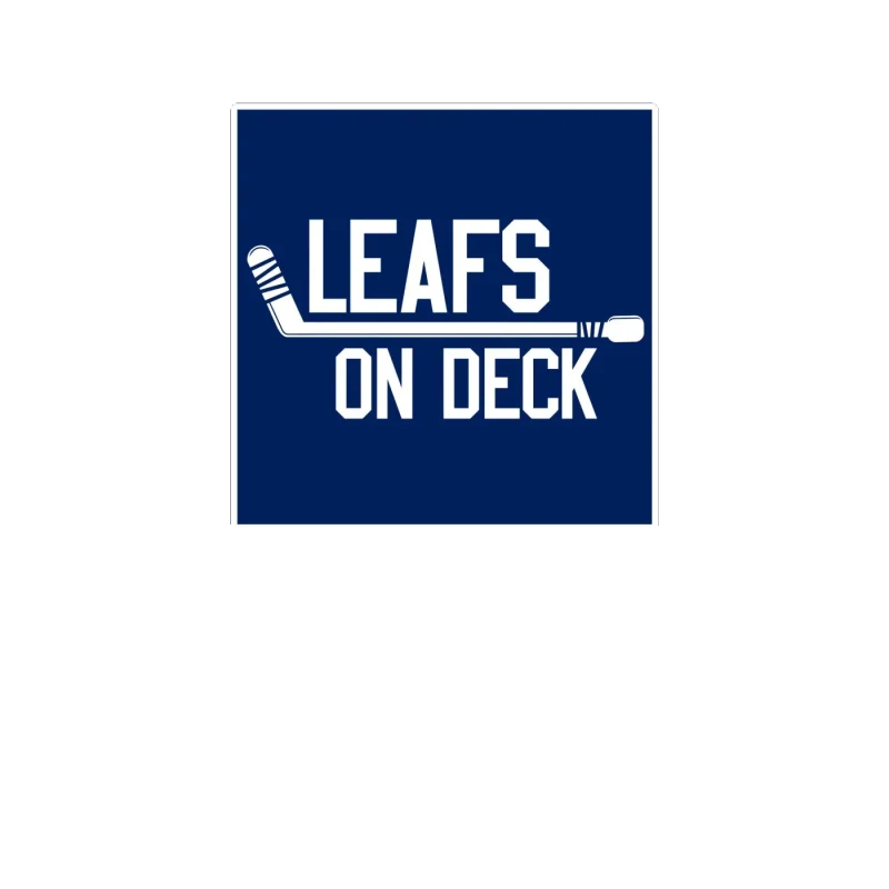 Toronto Maple Leafs - Leafs On Deck - Full Color Vinyl Sticker - Custom Size