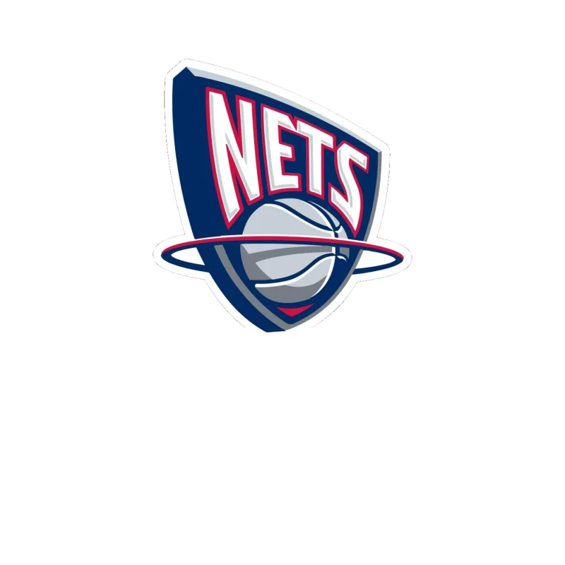 Brooklyn Nets - Basketball Hoop With Nets - Image 3 - Full Color Vinyl Sticker - Custom Size