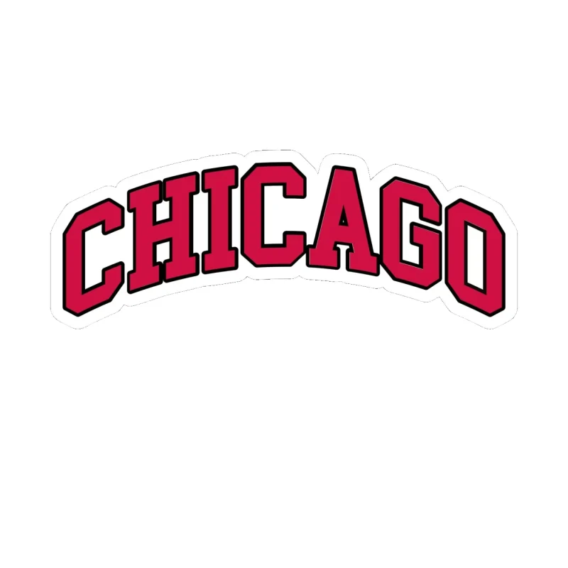 Chicago Bulls - Chicago - Full Color Vinyl Sticker - Custom Size