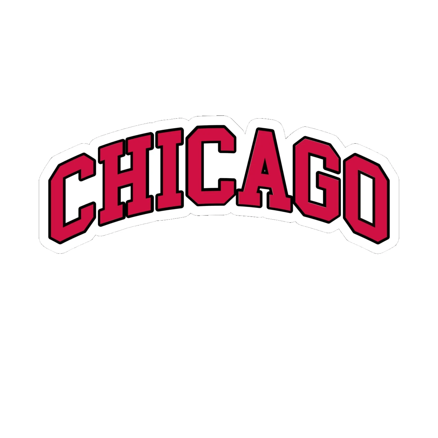 Chicago Bulls - Chicago - Full Color Vinyl Sticker - Custom Size