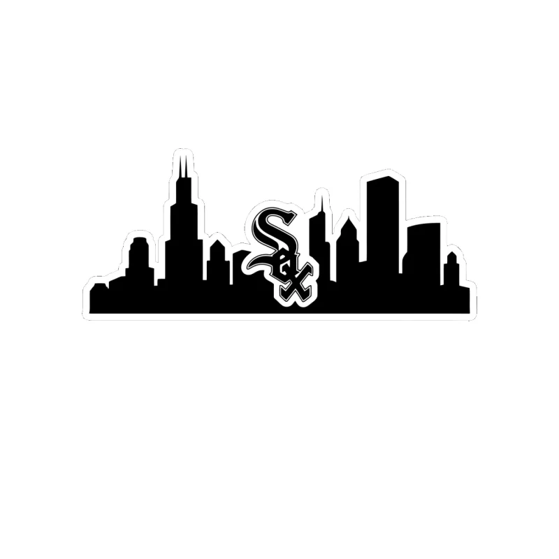 Chicago White Sox - City - Full Color Vinyl Sticker - Custom Size