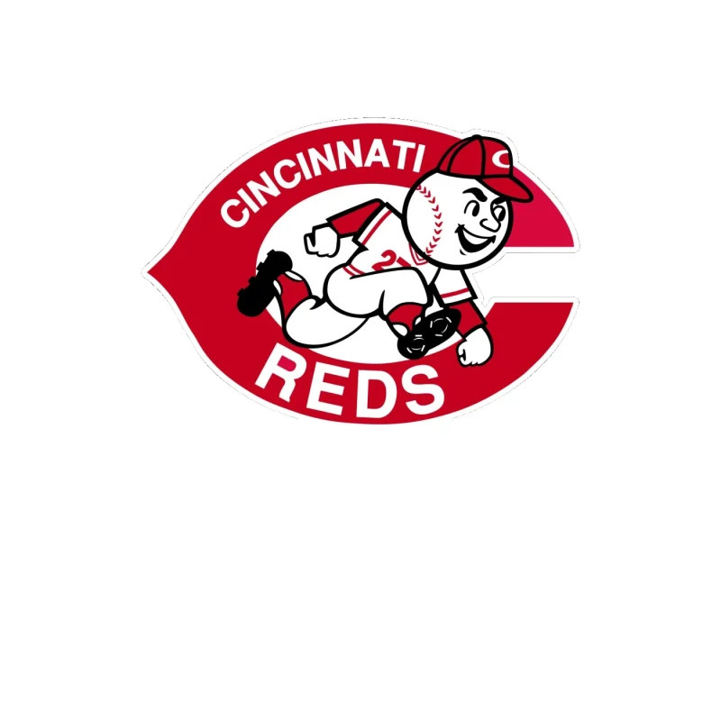 Cincinnati Reds - C With Mr. Red - Full Color Vinyl Sticker - Custom Size