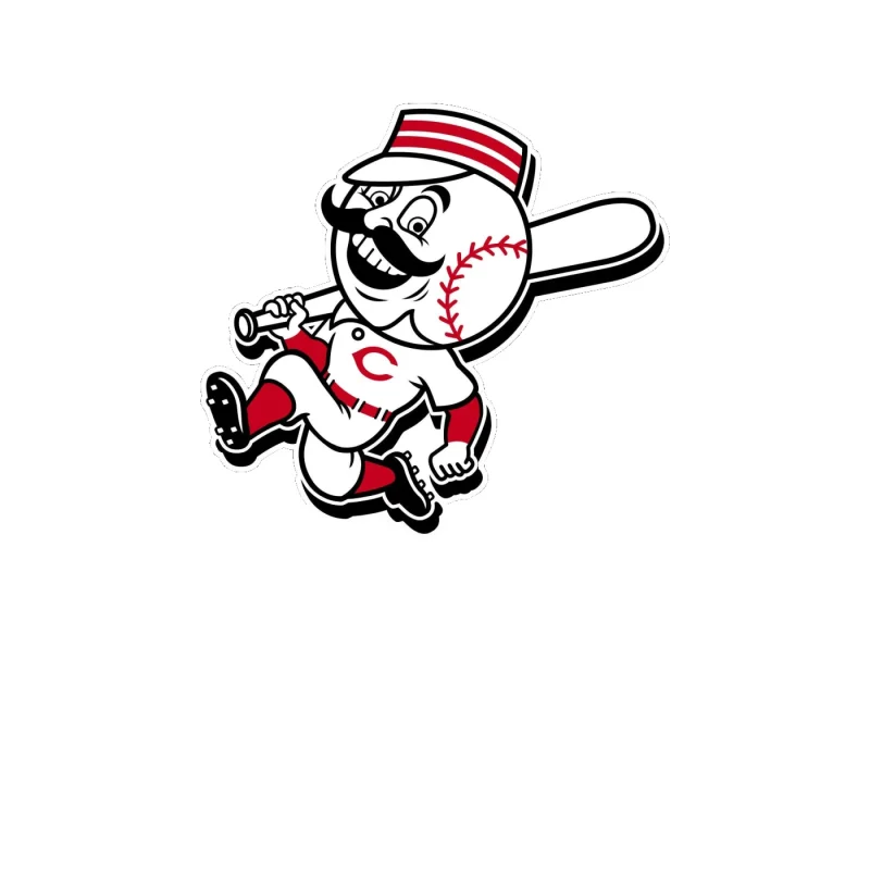Cincinnati Reds - Mr. Redlegs - Full Color Vinyl Sticker - Custom Size