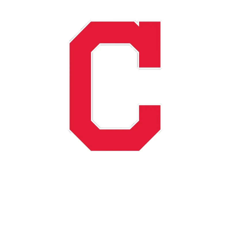Cleveland Indians - Red C - Full Color Vinyl Sticker - Custom Size