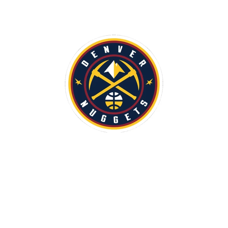 Denver Nuggets - Image 1 - Full Color Vinyl Sticker - Custom Size