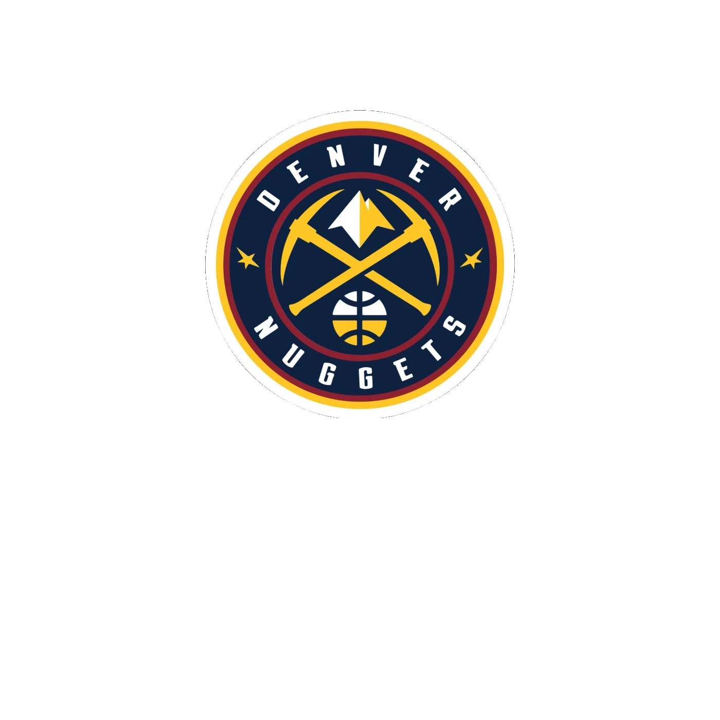 Denver Nuggets - Image 1 - Full Color Vinyl Sticker - Custom Size