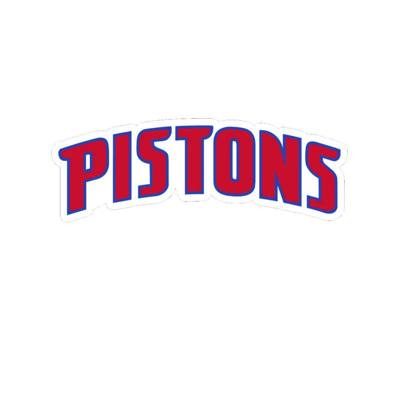 Detroit Pistons - Image 7 - Full Color Vinyl Sticker - Custom Size