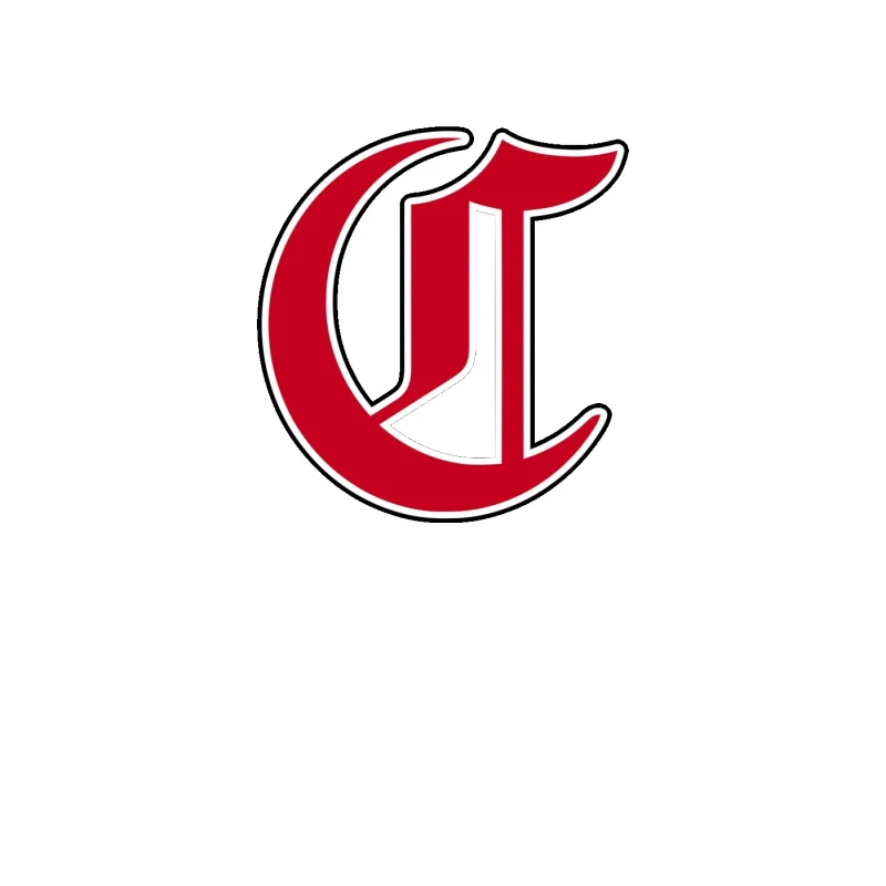 Cincinnati Reds - Fancy C - Full Color Vinyl Sticker - Custom Size