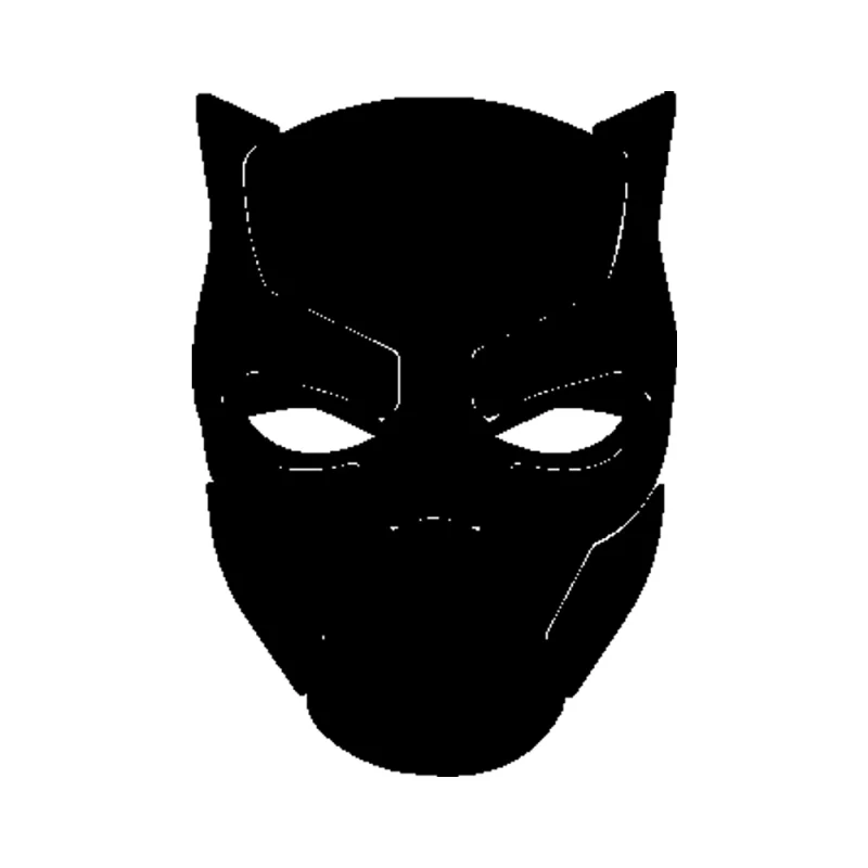 Black Panther Vinyl Decal - Custom Size