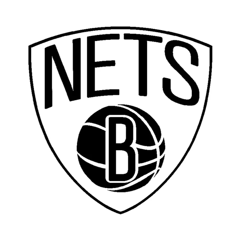 Brooklyn Nets - Design 2 - Die Cut Vinyl Decal - Custom Size