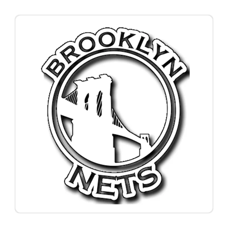 Brooklyn Nets Full Color Vinyl Sticker - Custom Size