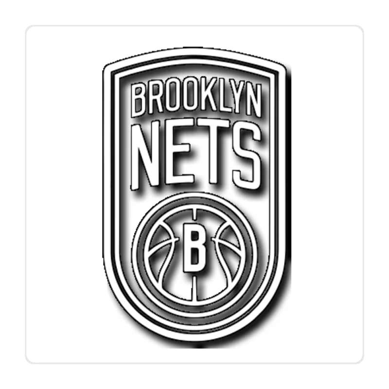 Brooklyn Nets Full Color Vinyl Sticker - Custom Size