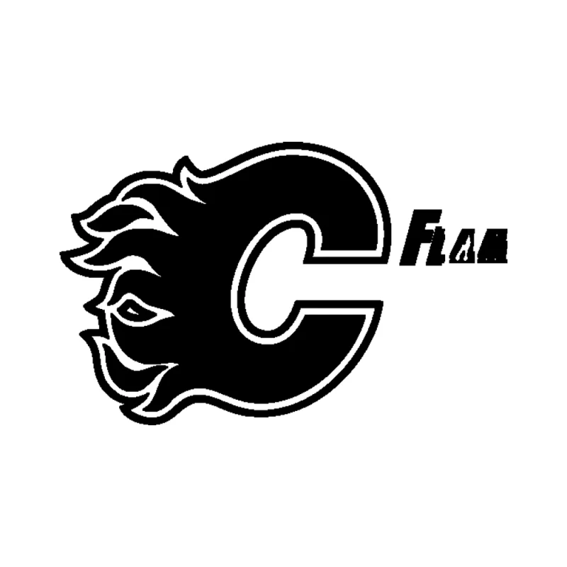 Calgary Flames Vinyl Decal - Custom Size