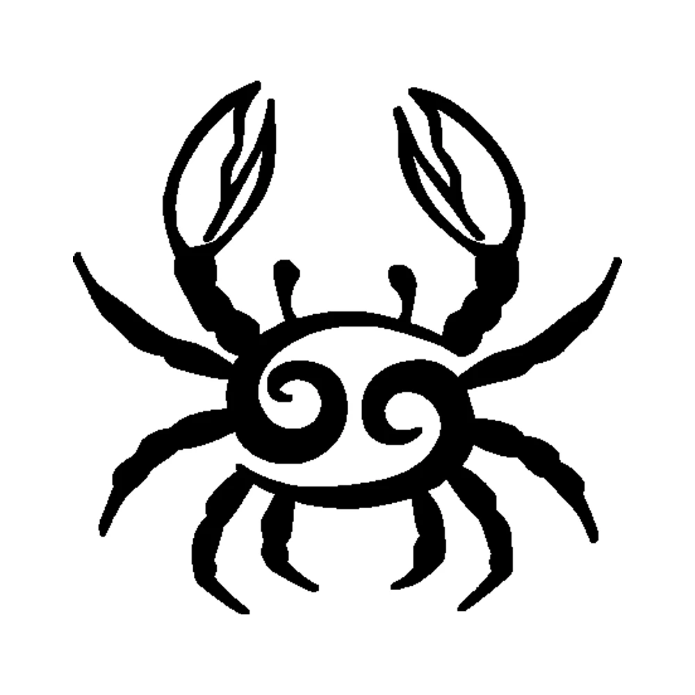 Cancer Horoscope Vinyl Decal - Custom Size