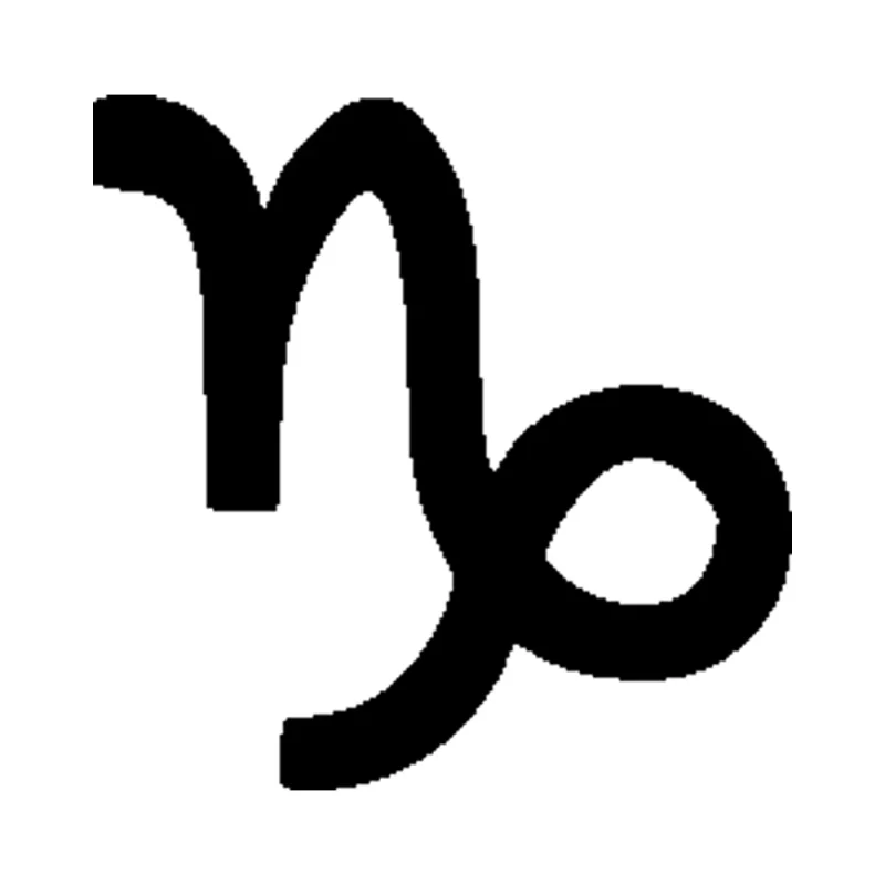 Capricorn Horoscope Vinyl Decal - Custom Size