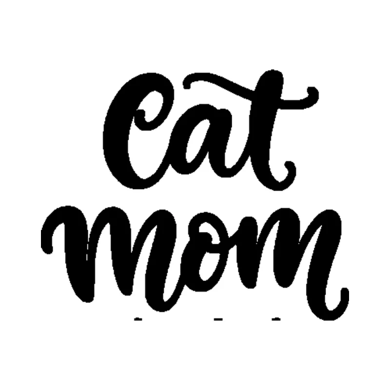 Cat Mom Vinyl Decal - Custom Size