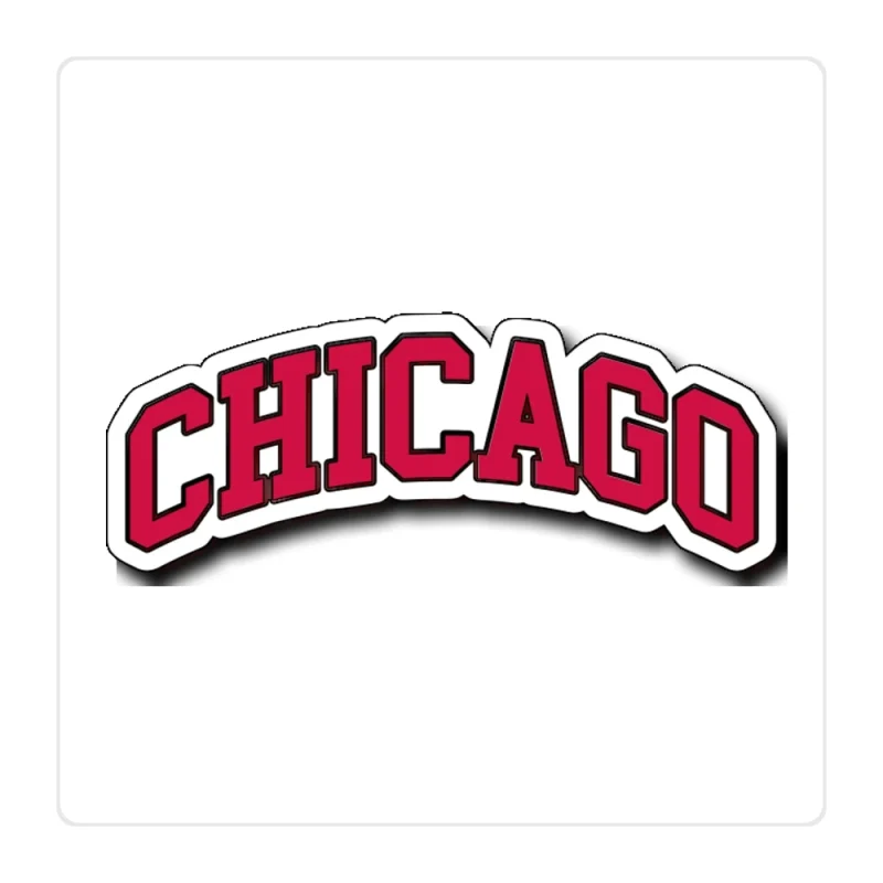 Chicago Bulls - Chicago - Full Color Vinyl Sticker - Custom Size