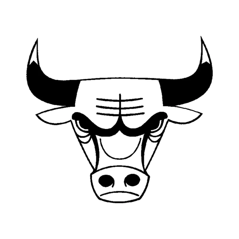 Chicago Bulls - Design 2 - Die Cut Vinyl Decal - Custom Size
