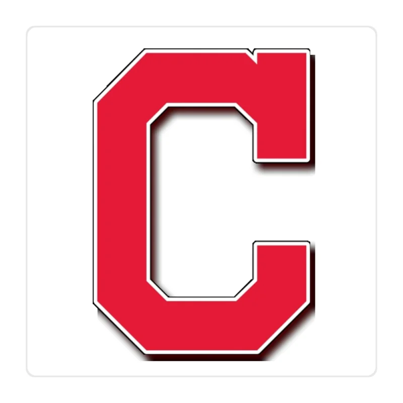 Cleveland Indians - Red C - Full Color Vinyl Sticker - Custom Size