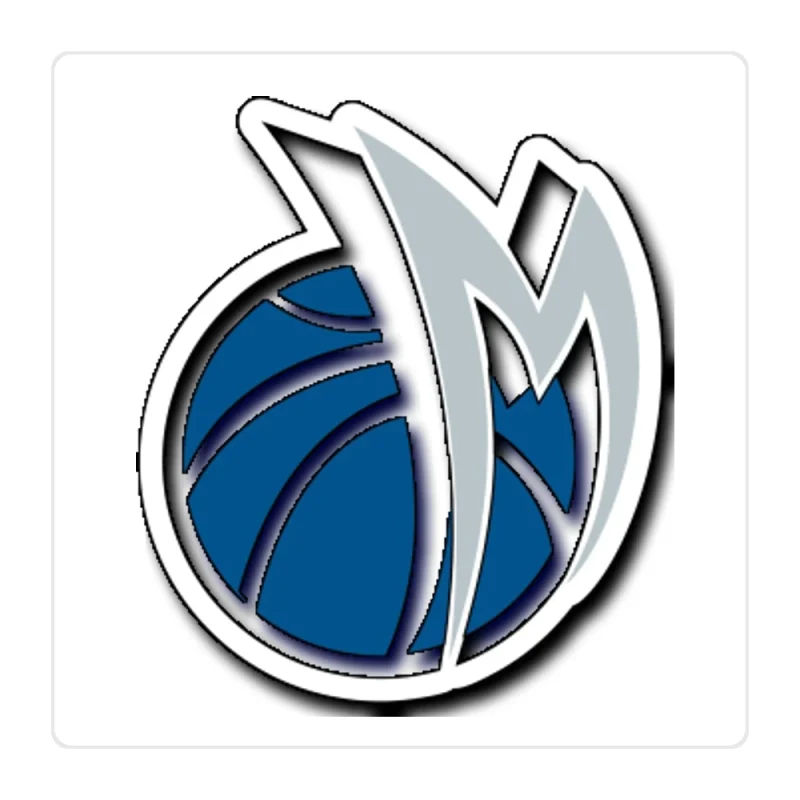 Dallas Mavericks Full Color Vinyl Sticker - Custom Size