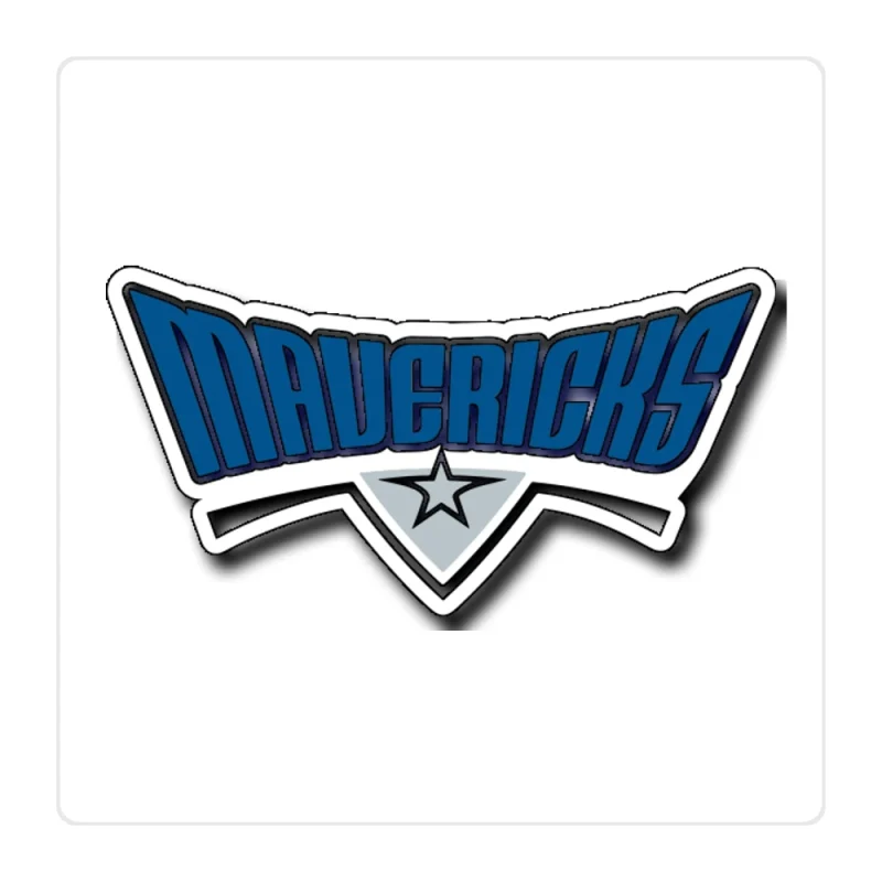 Dallas Mavericks - Mavericks - Full Color Vinyl Sticker - Custom Size