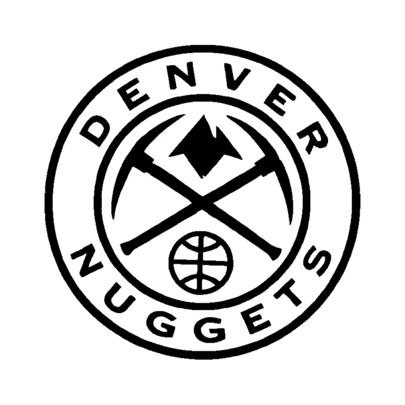 Denver Nuggets - Design 1 - Die Cut Vinyl Decal - Custom Size