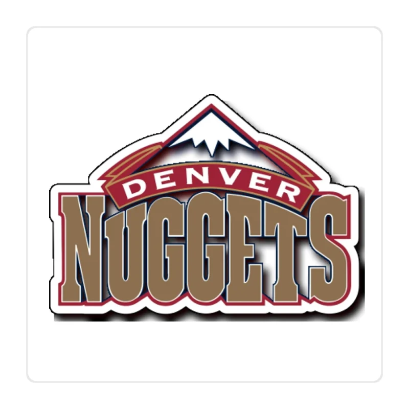 Denver Nuggets Full Color Vinyl Sticker - Custom Size