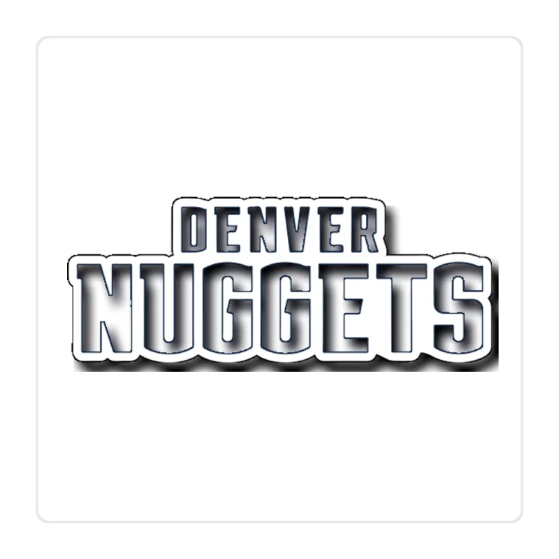 Denver Nuggets Full Color Vinyl Sticker - Custom Size