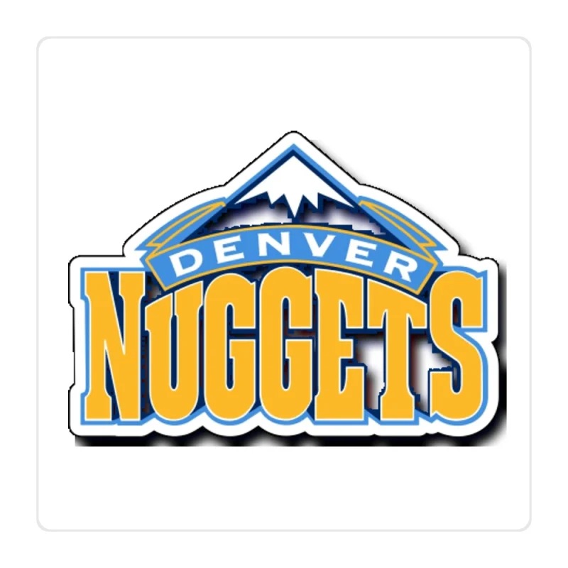 Denver Nuggets Full Color Vinyl Sticker - Custom Size