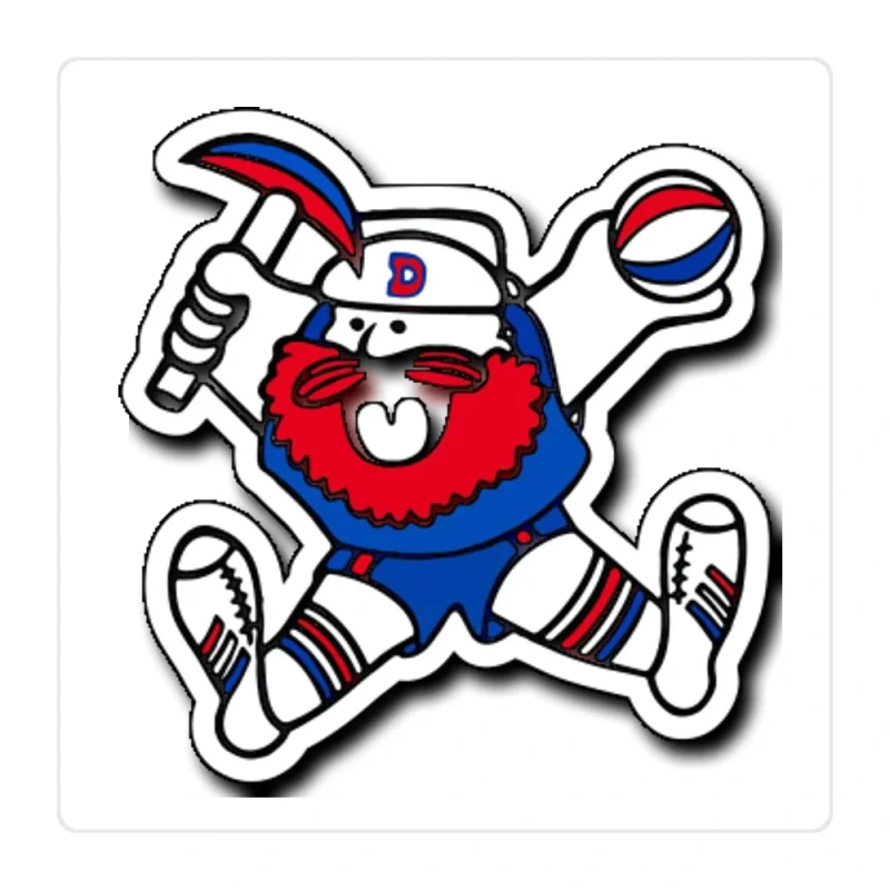 Denver Nuggets Full Color Vinyl Sticker - Custom Size