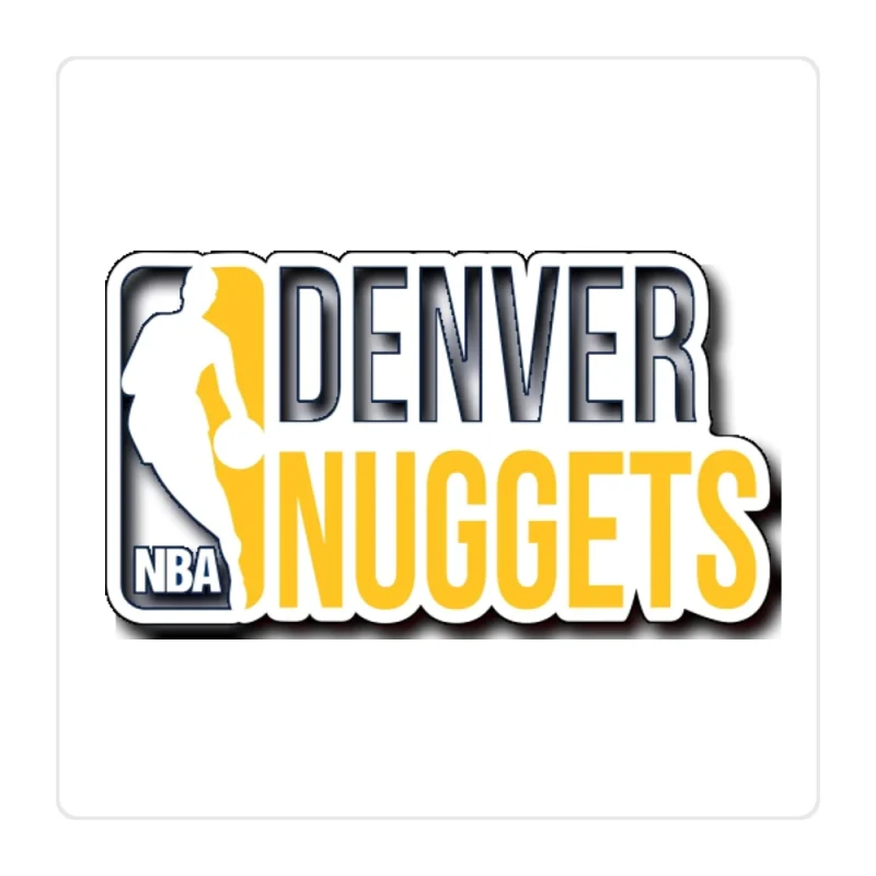 Denver Nuggets Full Color Vinyl Sticker - Custom Size