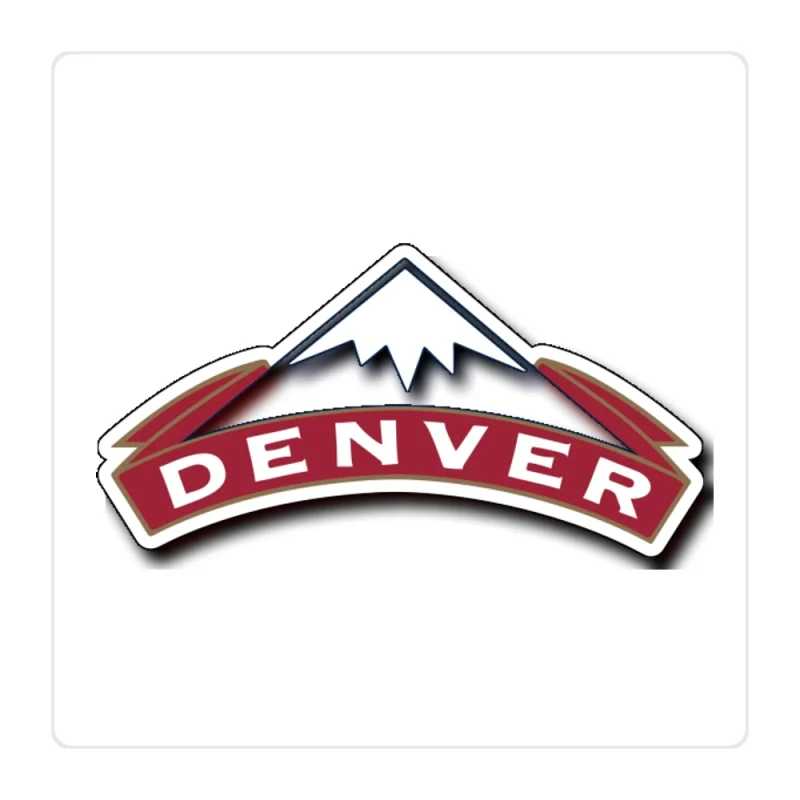 Denver Nuggets Full Color Vinyl Sticker - Custom Size