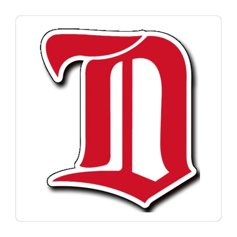 Detroit Red Wings - D - Full Color Vinyl Sticker - Custom Size