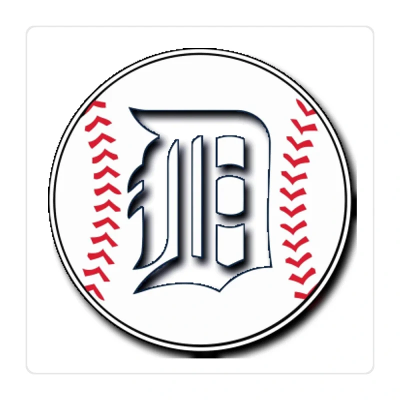 Detroit Tigers - Baseball - Full Color Vinyl Sticker - Custom Size