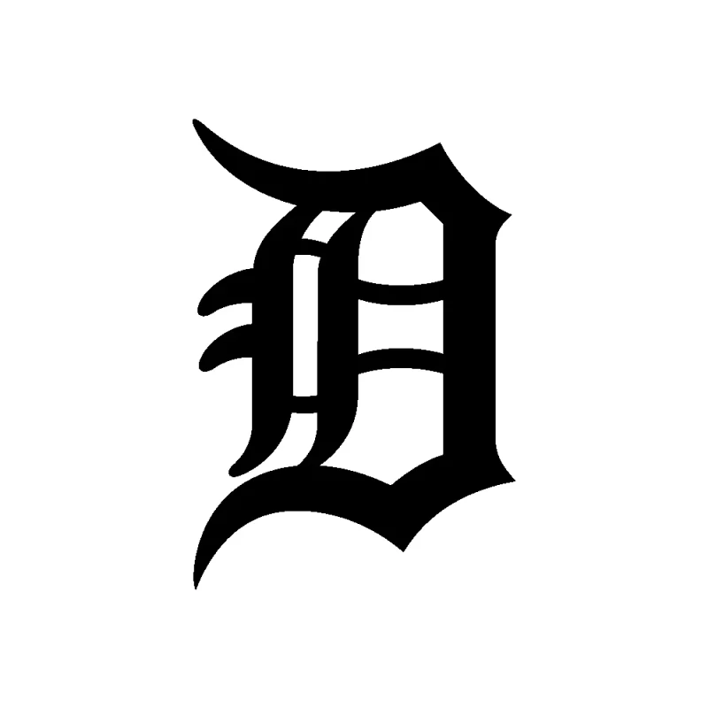 Detroit Tigers - Design 1 - Die Cut Vinyl Decal - Custom Size