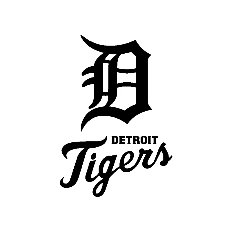 Detroit Tigers - Design 2 - Die Cut Vinyl Decal - Custom Size