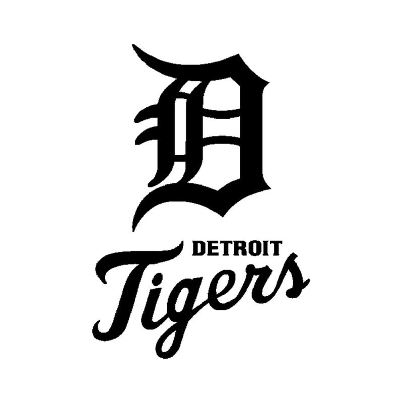 Detroit Tigers - Design 2 - Die Cut Vinyl Decal - Custom Size