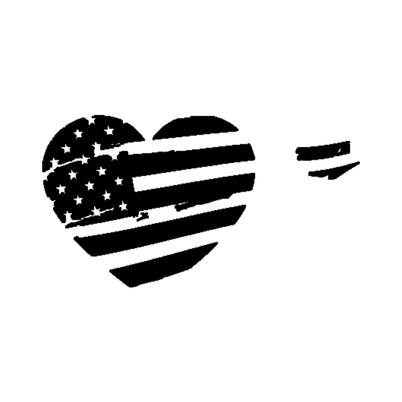 Distressed American Flag Vinyl Decal