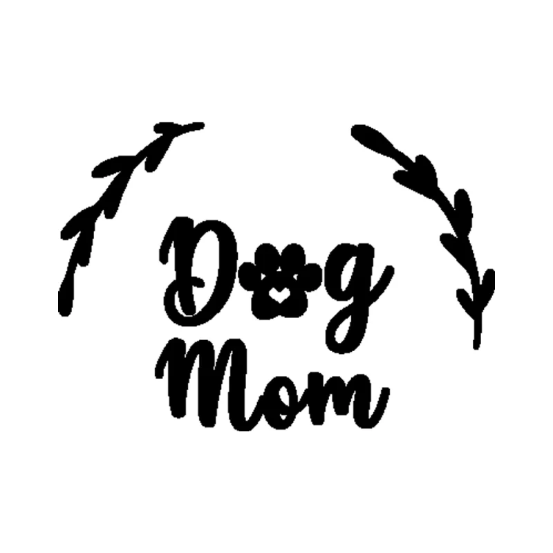 Dog Mom Vinyl Decal - Custom Size