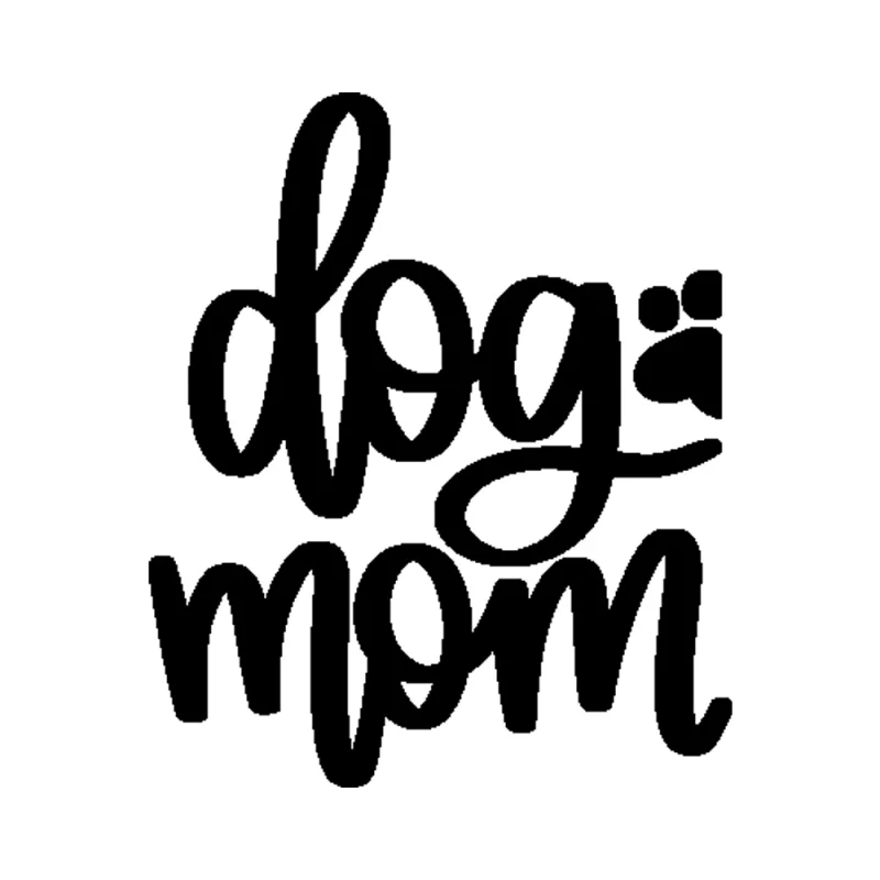 Dog Mom Vinyl Decal - Custom Size