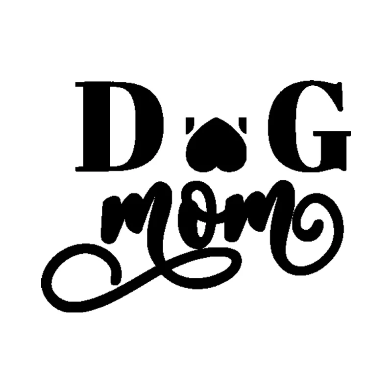 Dog Mom Vinyl Decal - Custom Size