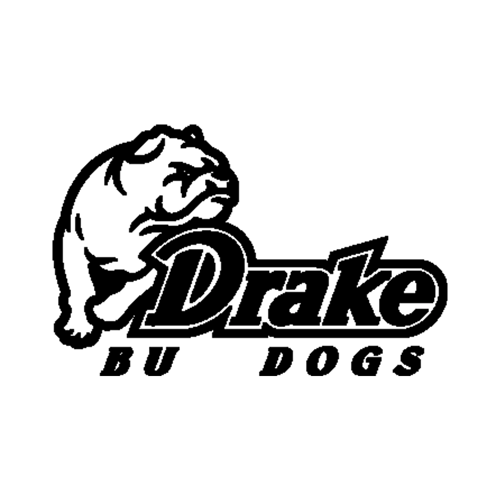 Drake Bulldogs Vinyl Decal - Custom Size