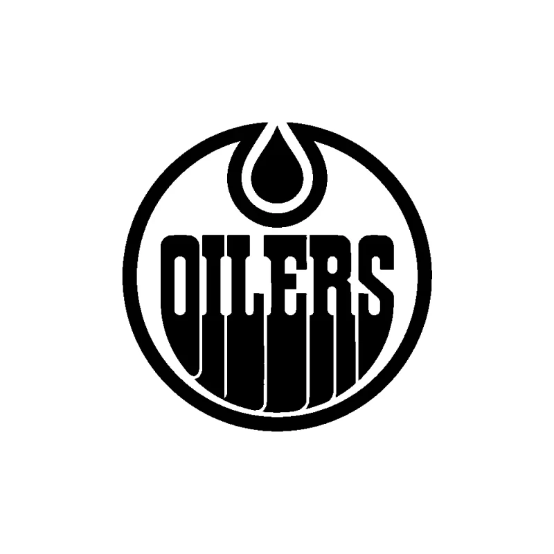 Edmonton Oilers - Design 1 - Die Cut Vinyl Decal - Custom Size