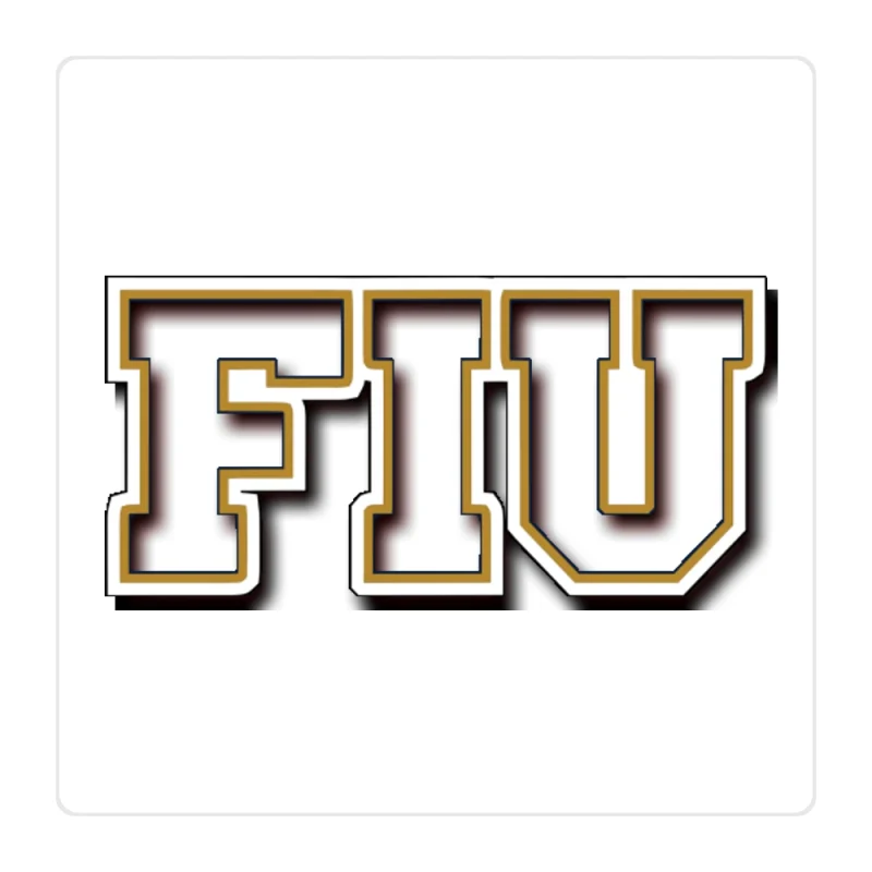Florida International University Full Color Vinyl Decal - Custom Size