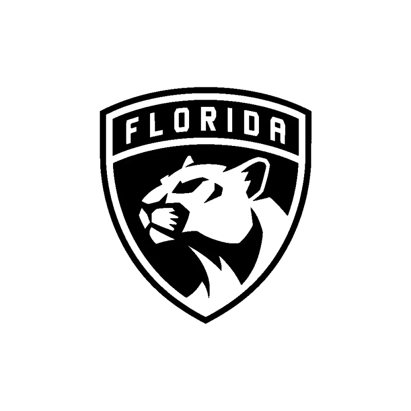 Florida Panthers - Design 1 - Die Cut Vinyl Decal - Custom Size