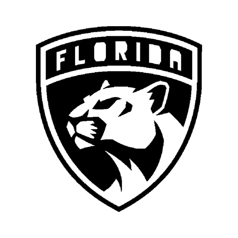 Florida Panthers - Design 1 - Die Cut Vinyl Decal - Custom Size