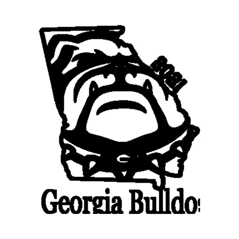 Georgia Bulldogs Vinyl Decal - Custom Size